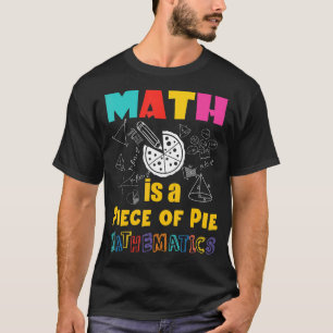 Wiskunde is een stuk taart Wiskunde pi dag Kinder T-shirt