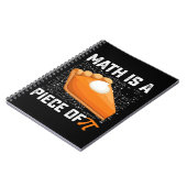 Wiskunde is een stukje pi-dagtaartwiskunde notitieboek (Linkerzijde)