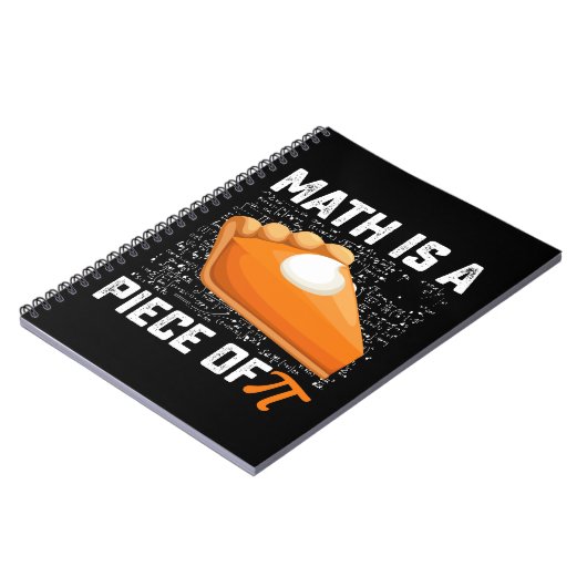 Wiskunde is een stukje pi-dagtaartwiskunde notitieboek (Linkerzijde)