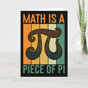 Wiskunde is een stukje Pi Retro Pi-dag leraar graf Kaart