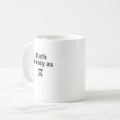 Wiskunde is eenvoudig als Pi Koffiemok (Voorkant links)
