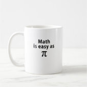 Wiskunde is eenvoudig als Pi Koffiemok (Links)