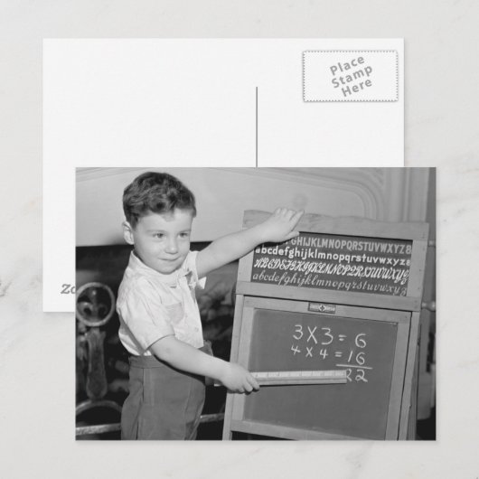 Wiskunde is eenvoudig briefkaart (Voorkant / Achterkant)