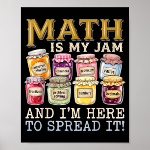 Wiskunde Is Favoriete Grappige Terug Naar School W Poster