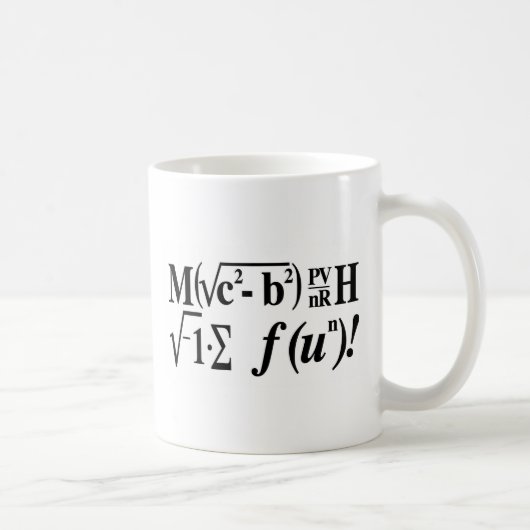 Wiskunde is Fun! Koffiemok (Rechts)