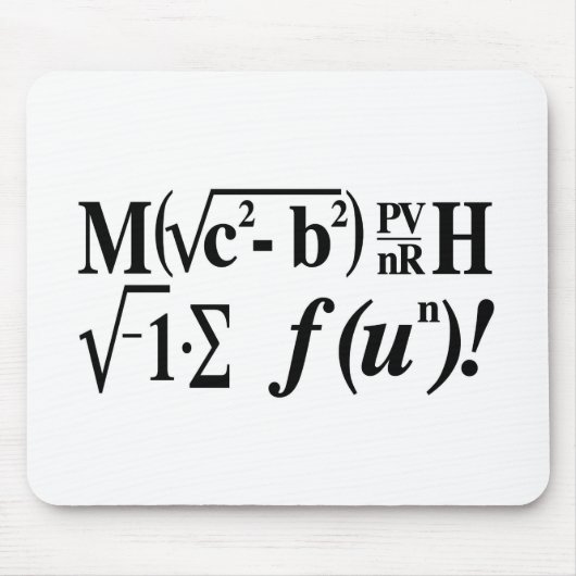 Wiskunde is Fun! Muismat (Voorkant)