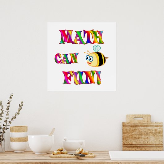 Wiskunde is Fun Poster (Keuken)