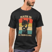 Wiskunde is geen Prob llama Education Instructor P T-shirt (Voorkant)