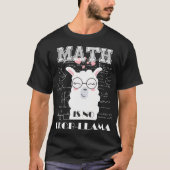 Wiskunde is geen Prob-llama Terug naar school Grap T-shirt (Voorkant)