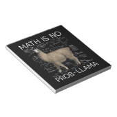 Wiskunde is geen Prob-Llama - Wiskunde Llama leraa Notitieblok (Schuin)
