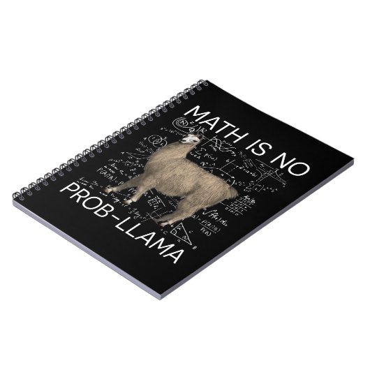 Wiskunde is geen Prob-Llama - Wiskunde Llama leraa Notitieboek (Linkerzijde)