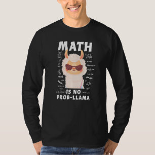 Wiskunde is geen probleem-Llama Grappige Llama Wis T-shirt