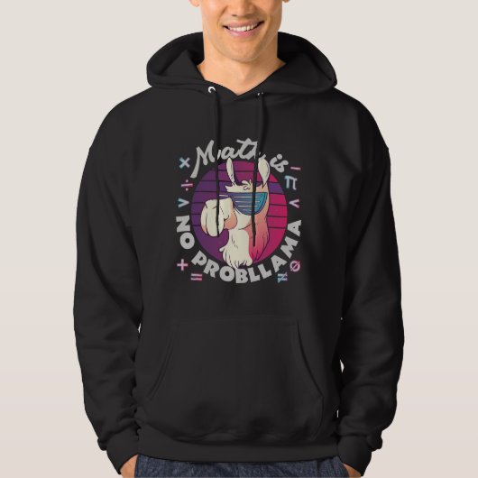 Wiskunde is geen ProbLlama Hoodie (Voorkant)
