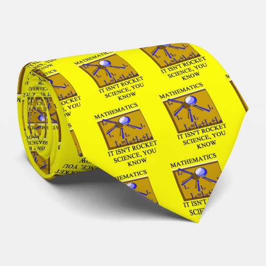 wiskunde is geen ruimtewetenschap stropdas (Opgerold)