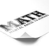 WISKUNDE is geestelijk misbruik bij de mens Foto Afdruk (Hoek)