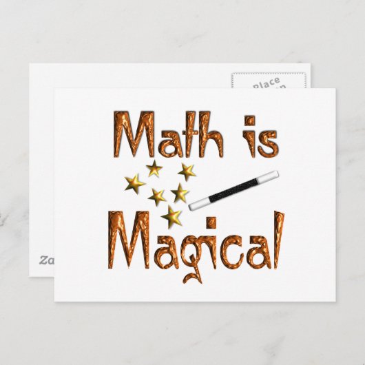 Wiskunde is Magisch Briefkaart (Voorkant / Achterkant)