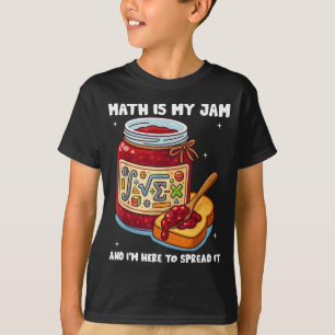 Wiskunde Is Mijn Jam En Ik Ben Hier Om Het Te Vers T-shirt