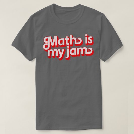 Wiskunde is mijn jam t-shirt (Design voorkant)