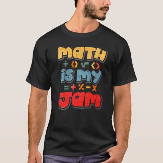 Wiskunde is mijn jam t-shirt (Voorkant)