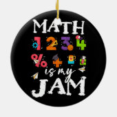 Wiskunde is mijn Jam Teacher-waardering Algebra Eq Keramisch Ornament (Achterkant)