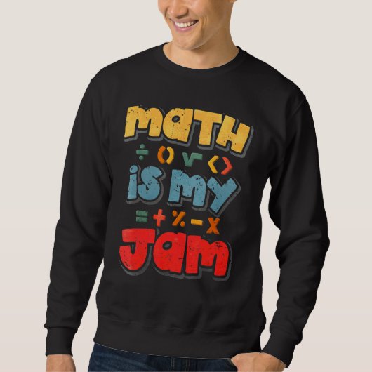 Wiskunde is mijn jam trui (Voorkant)