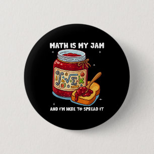 Wiskunde Is Mijn Passie En Ik Ben Hier Om Het Te V Ronde Button 5,7 Cm