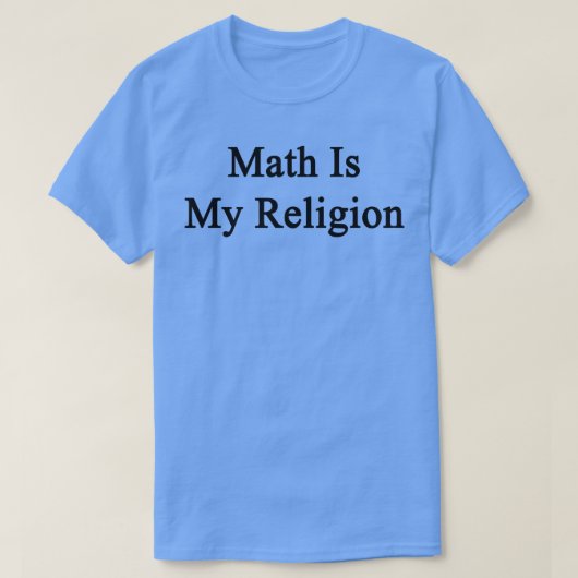Wiskunde is mijn religie t-shirt (Design voorkant)