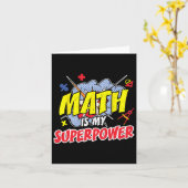 Wiskunde is mijn Superpower Funny Teaching Pi Day Kaart (Gele Bloem)