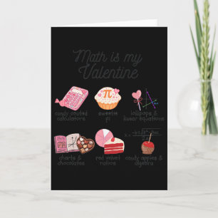 Wiskunde Is Mijn Valentijn Grappige Wiskundeleraar Kaart