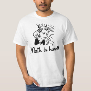 Wiskunde is moeilijk t-shirt