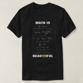 Wiskunde is mooi 11 wiskundige vergelijkingen t-shirt