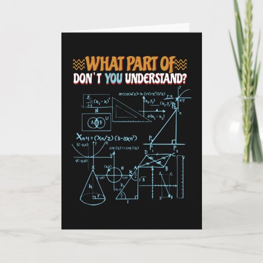 Wiskunde is niet alleen voor studenten kaart (Voorkant)