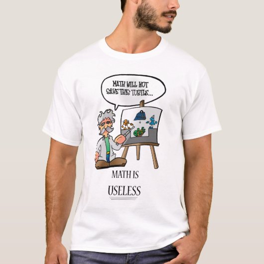 Wiskunde is nutteloos t-shirt (Voorkant)