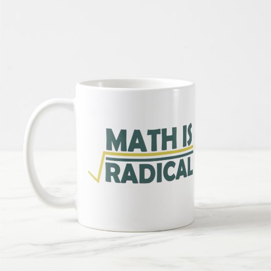 Wiskunde is radicaal koffiemok (Links)