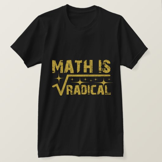 Wiskunde is radicaal onderwijs t-shirt (Design voorkant)