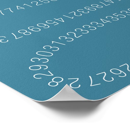 Wiskunde is slechts een onderwerp dat telt. poster (Hoek)