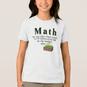Wiskunde is verwarrend T-shirt - Grappige wiskunde (Voorkant)
