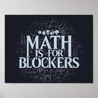 Wiskunde is voor Blockers Artifact Edition Poster
