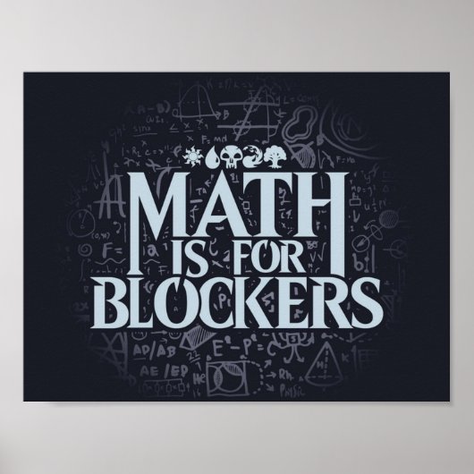 Wiskunde is voor Blockers Artifact Edition Poster (Voorkant)