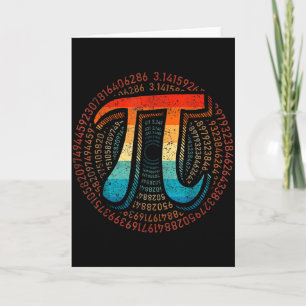 Wiskunde is zo eenvoudig als Pi Wiskundeleraar Gel Kaart