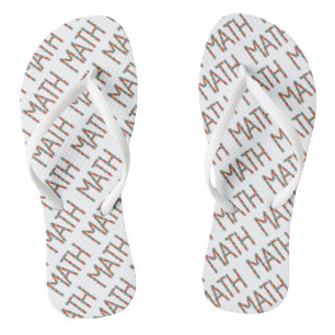 Wiskunde Jigsaw Teenslippers
