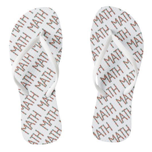 Wiskunde Jigsaw Teenslippers (Voetbed)