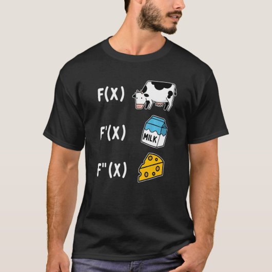 Wiskunde kaasformules t-shirt (Voorkant)