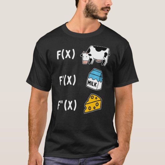 Wiskunde kaasformules t-shirt (Voorkant)