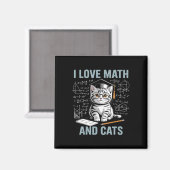 Wiskunde Kat Liefhebber Grappige Wiskunde Docent I Magneet (Voorkant / Achterkant)
