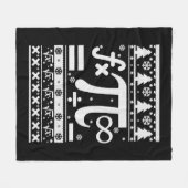 Wiskunde kerst fleece deken (Voorkant (Horizontaal))