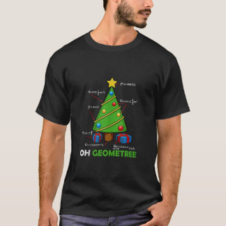 Wiskunde Kerst Geometrie Mathematische Lover Nerd  T-shirt