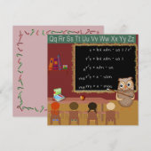 Wiskunde Kerst Wens Briefkaart (Voorkant / Achterkant)