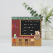 Wiskunde Kerst Wens Briefkaart (Staand voorkant)