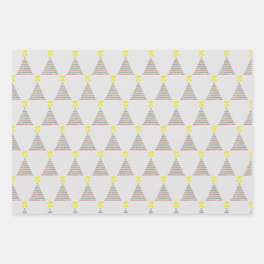 Wiskunde kerstbomen inpakpapier vel (Voorkant 2)